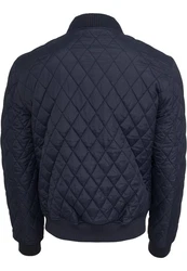 Urban Classics Jacke 'Diamond Quilt' Dunkelblau/Hellblau/Blau