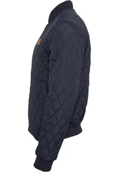 Urban Classics Jacke 'Diamond Quilt' Dunkelblau/Hellblau/Blau