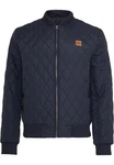 Urban Classics Jacke 'Diamond Quilt' Dunkelblau/Hellblau/Blau