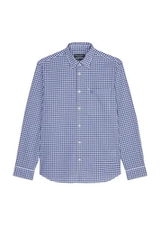 Marc O'Polo Hemd Langarm Dunkelblau/Hellblau/Blau