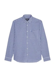 Marc O'Polo Hemd Langarm Dunkelblau/Hellblau/Blau