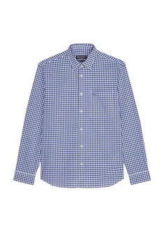 Marc O'Polo Hemd Langarm Dunkelblau/Hellblau/Blau