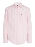 Tommy Jeans Langarmhemd TJM REG OXFORD STRIPE SHIRT Rosa