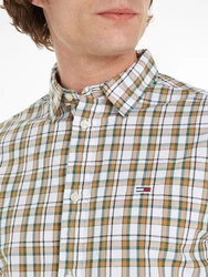 Tommy Jeans Karohemd TJM REG ESSENTIAL CHECK SHIRT Rot/Grün/Khaki/Beige