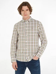 Tommy Jeans Karohemd TJM REG ESSENTIAL CHECK SHIRT Rot/Grün/Khaki/Beige