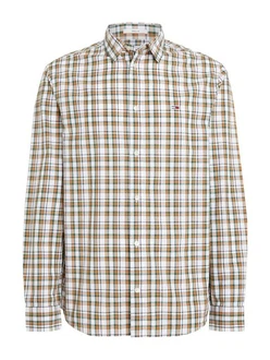 Tommy Jeans Karohemd TJM REG ESSENTIAL CHECK SHIRT Rot/Grün/Khaki/Beige