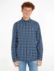Tommy Jeans Karohemd TJM REG ESSENTIAL CHECK SHIRT Blau/Hellblau