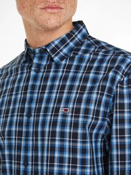 Tommy Jeans Karohemd TJM REG ESSENTIAL CHECK SHIRT Blau/Hellblau