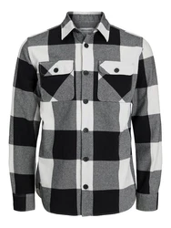 Jack & Jones Langarmhemd JJEDARREN Schwarz/Creme/Grau/Hellblau/Weiß/Hellgrau