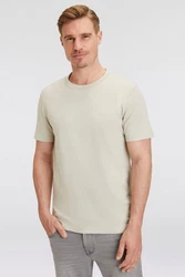 BOSS ORANGE T-Shirt Tegood mit Rundhalsausschnitt ecru
