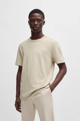 BOSS ORANGE T-Shirt Tegood mit Rundhalsausschnitt ecru
