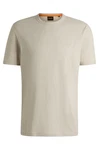 BOSS ORANGE T-Shirt Tegood mit Rundhalsausschnitt ecru