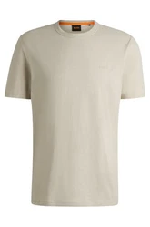 BOSS ORANGE T-Shirt Tegood mit Rundhalsausschnitt ecru