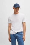 BOSS ORANGE T-Shirt Tegood mit Rundhalsausschnitt Weiß/Grau/Creme/Khaki BOSS ORANGE T-Shirt Tegood mit Rundhalsausschnitt Weiß/Grau/Creme/Khaki
