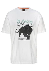 BOSS ORANGE T-Shirt TeePantera Braun/Rot/Schwarz/Grau/Weiß/Gold