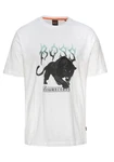 BOSS ORANGE T-Shirt TeePantera Braun/Rot/Schwarz/Grau/Weiß/Gold