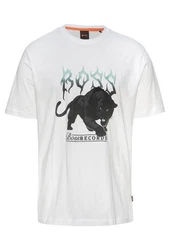 BOSS ORANGE T-Shirt TeePantera Braun/Rot/Schwarz/Grau/Weiß/Gold