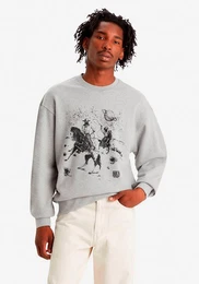 Levi's Sweatshirt RELAXD GRAPHIC CREW GREYS