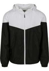 URBAN CLASSICS Allwetterjacke 2-Tone Tech Windrunner (1-St) Schwarz/Grau/Weiß/Dunkelgrau