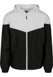 URBAN CLASSICS Allwetterjacke 2-Tone Tech Windrunner (1-St) Schwarz/Grau/Weiß/Dunkelgrau