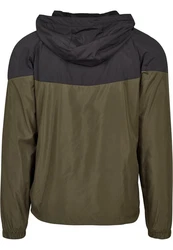 URBAN CLASSICS Allwetterjacke 2-Tone Tech Windrunner (1-St) Dunkelgrün/Khaki
