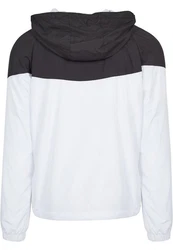 URBAN CLASSICS Allwetterjacke 2-Tone Tech Windrunner (1-St) Weiß/Schwarz/Grau/Silber