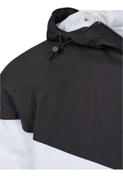 URBAN CLASSICS Allwetterjacke 2-Tone Tech Windrunner (1-St) Weiß/Schwarz/Grau/Silber