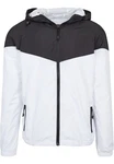 URBAN CLASSICS Allwetterjacke 2-Tone Tech Windrunner (1-St) Weiß/Schwarz/Grau/Silber