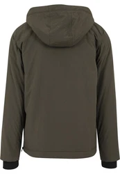 URBAN CLASSICS Herren Padded Pull Over Jacket (1-St) Dunkelgrün/Khaki