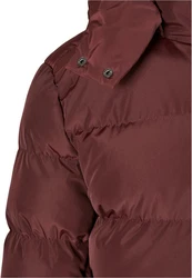 Urban Classics Hooded Puffer Jacket (1-St) Dunkelrot/Braun/Bordeaux/Rot