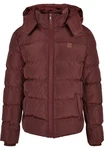 Urban Classics Hooded Puffer Jacket (1-St) Dunkelrot/Braun/Bordeaux/Rot