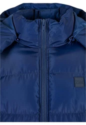 Urban Classics Hooded Puffer Jacket (1-St) Dunkelblau/Blau/Hellblau