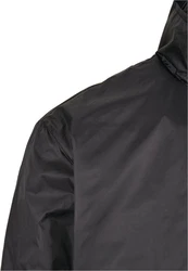URBAN CLASSICS Herren Stand Up Collar Pull Over Jacket (1-St) Dunkelgrau/Grau/Schwarz