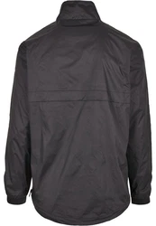 URBAN CLASSICS Herren Stand Up Collar Pull Over Jacket (1-St) Dunkelgrau/Grau/Schwarz