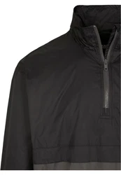 URBAN CLASSICS Herren Stand Up Collar Pull Over Jacket (1-St) Dunkelgrau/Grau/Dunkelgrün/Schwarz/Hellgrau