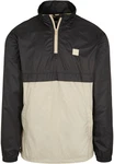 URBAN CLASSICS Herren Stand Up Collar Pull Over Jacket (1-St) Schwarz/Braun/Beige/Khaki
