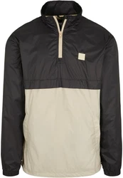 URBAN CLASSICS Herren Stand Up Collar Pull Over Jacket (1-St) Schwarz/Braun/Beige/Khaki
