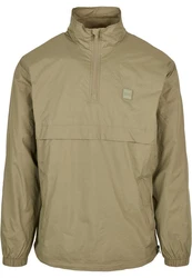 URBAN CLASSICS Herren Stand Up Collar Pull Over Jacket (1-St) Khaki/Braun/Dunkelgrün