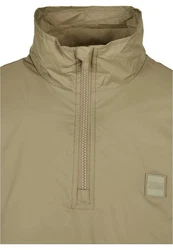 URBAN CLASSICS Herren Stand Up Collar Pull Over Jacket (1-St) Khaki/Braun/Dunkelgrün