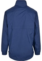 URBAN CLASSICS Herren Stand Up Collar Pull Over Jacket (1-St) Dunkelblau/Blau