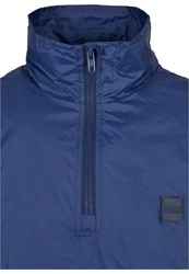 URBAN CLASSICS Herren Stand Up Collar Pull Over Jacket (1-St) Dunkelblau/Blau