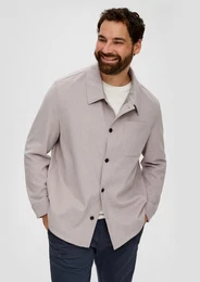 Outdoorjacke Overshirt aus Viskosemix Applikation
