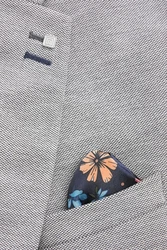 Next Sakko Slim Fit aus strukturiertem Jersey Grau/Hellgrau