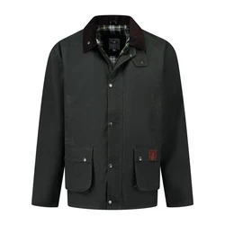 MGO Outdoorjacke MGO Boris Wax Jacket Men Olive