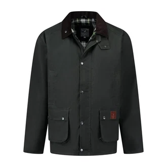 MGO Outdoorjacke MGO Boris Wax Jacket Men Olive