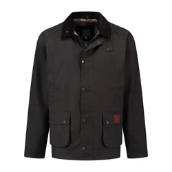 MGO Outdoorjacke MGO Boris Wax Jacket Men Braun