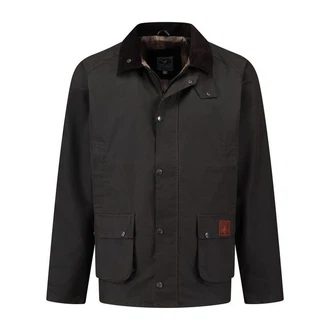 MGO Outdoorjacke MGO Boris Wax Jacket Men Braun