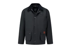 MGO Outdoorjacke MGO Boris Wax Jacket Men Marineblau