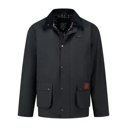MGO Outdoorjacke MGO Boris Wax Jacket Men Marineblau