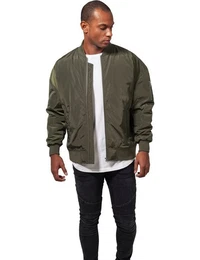 Outdoorjacke Herren Jacke Oversized Bomber mit Armtasche